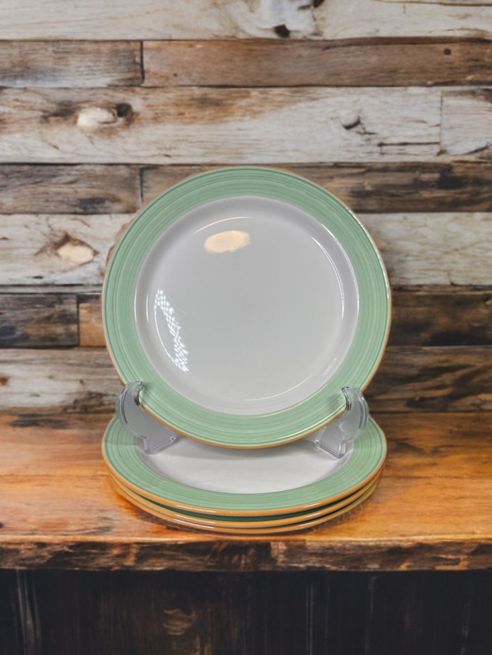 Set of 4 Steelite International Rio Green Slimline Plate